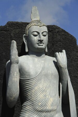 Buddha statue in Sri Lankaの写真素材