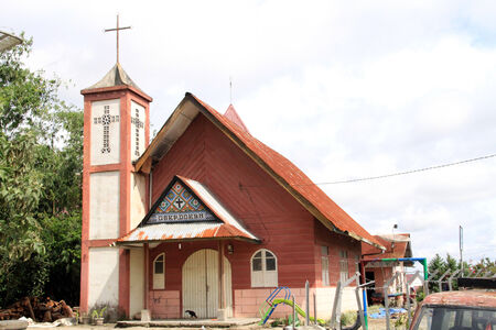 Batak church in Indonesiaの写真素材