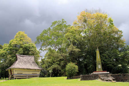 Batak house in Indonesiaの写真素材