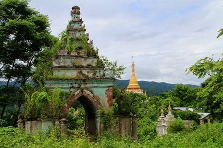 Temple in Myanmarの写真素材