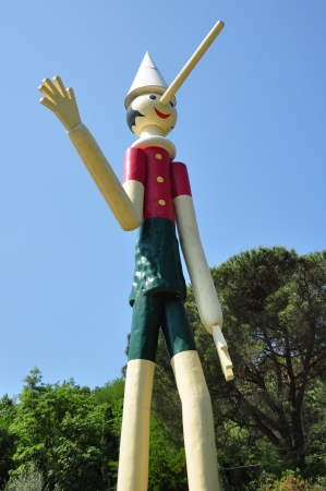 Pinocchio wooden italian marionetteのeditorial素材