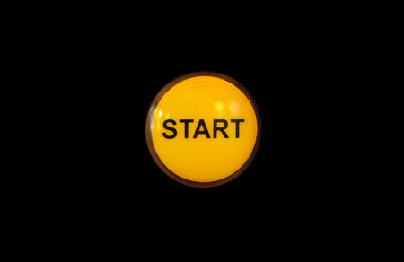Start button close up on vintage video game