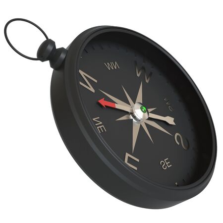 Compass isolated on white background. 3d illustration high resolutionの写真素材
