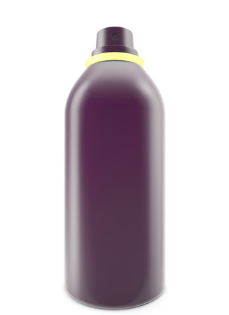 The aerosol spray, hair spray, deodorant isolated on white background. 3d illustrationの写真素材