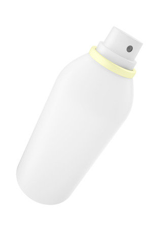 The aerosol spray, hair spray, deodorant isolated on white background. 3d illustrationの写真素材