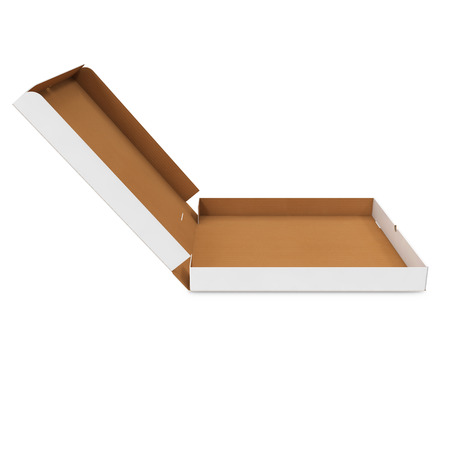 Open pizza box. 3d illustration High resolutionの写真素材