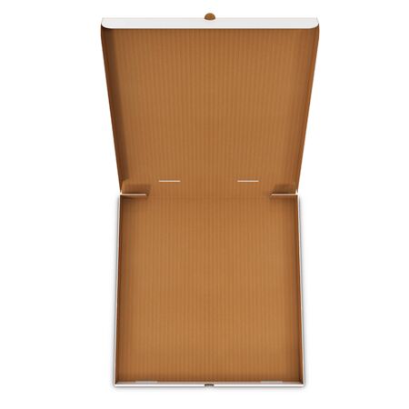 Open pizza box. 3d illustration High resolutionの写真素材