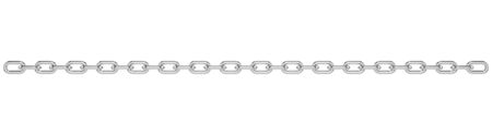 Metal chain isolated on white background. 3d illustrationの写真素材