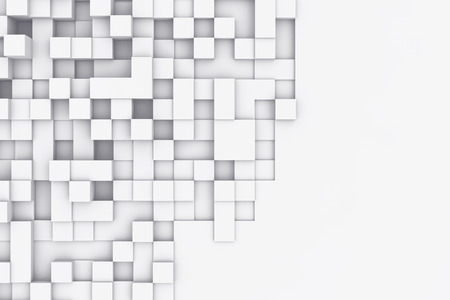 Rectangular cubes abstract bacgkround. 3d illustrationの写真素材