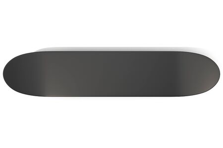 3d rendring deck skateboard isolated on white background, top viewの写真素材