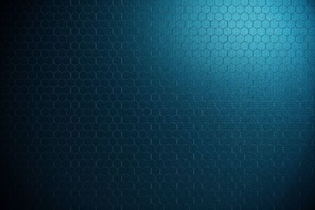 Abstract background of futuristic surface with hexagons, 3d renderingの写真素材