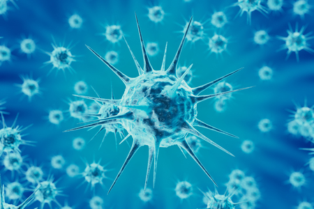 3d rendering, Hepatitis, H1N1, HIV, FLU, AIDS viruses abstract backgroundの写真素材