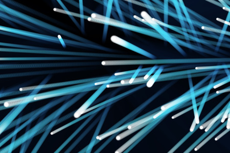Abstract Background, array with dynamic particles. 3d technology style. 3d rendering