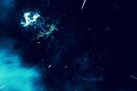 Beautiful space background with stars sky and galaxies and constellations in outer space, 3d renderingの写真素材