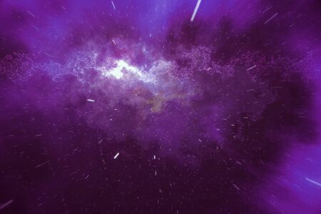 Beautiful space background with stars sky and galaxies and constellations in outer space, 3d renderingの写真素材