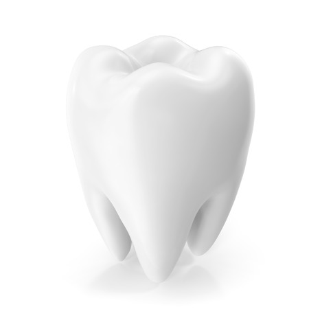 Tooth 3D Dental, medicine and health concept design element. 3D renderingの写真素材