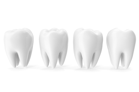 Tooth 3D Dental, medicine and health concept design element, 3D renderingの写真素材