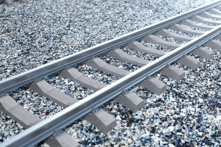 Railroad or railway, steel railway for trains. Railroad travel, railway tourism. Transportation...