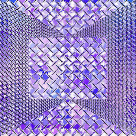 blue texture abstract leaf shapes square in blue color 3D design, size is a multiple of 1080x1080, ideal for Instagrams projectsの写真素材