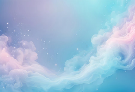 Mystical blue pastel colors background Generated AIの素材