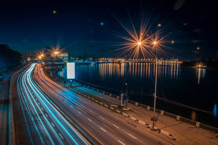 Night City Trafficの写真素材