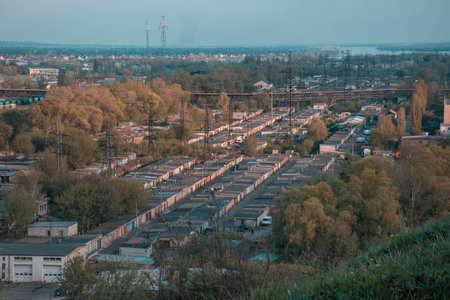 Garage cooperative in the city