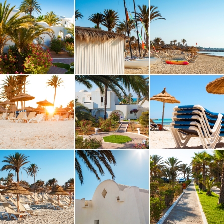 Mosaic of summer Tusniska, Djerbaのeditorial素材