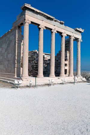 Erechteion, Acropolis, Athens, Greeceの写真素材