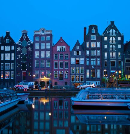 Canal houses on Singel, Amsterdam, Netherlands