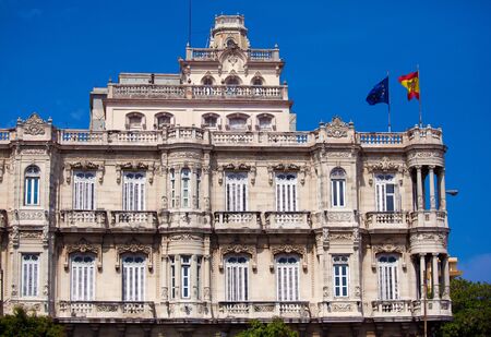 Hispanic embassy, Havana, Cubaのeditorial素材