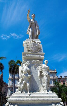 Statue of Jose Marti, Havana, Cubaの写真素材