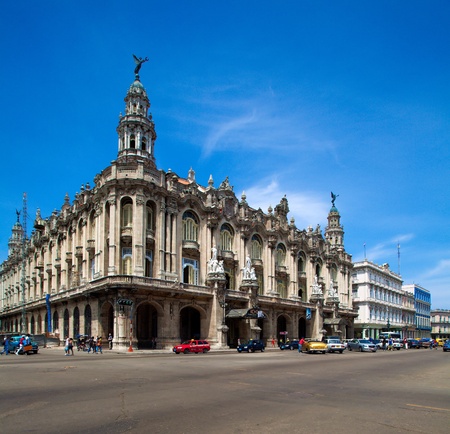 Great Theatre, old town, Havana, Cubaのeditorial素材