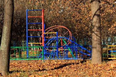 Autumn child playground, Moscowのeditorial素材