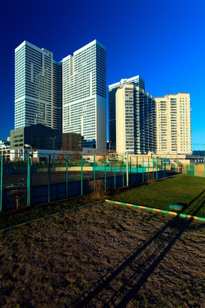New apartment buildings, Chertanovo Severnoe, Moscowのeditorial素材