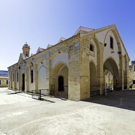 Famous Omodos Monastery in Cyprusの写真素材