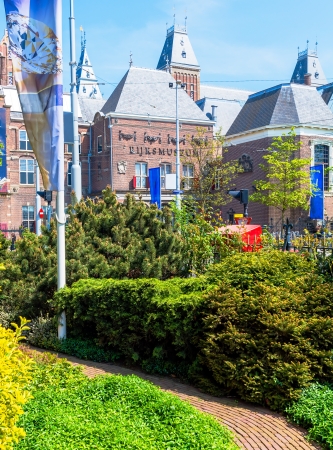 Rijksmuseum, Dutch national museum (1876-1885) in Amsterdam, Museumpleinのeditorial素材