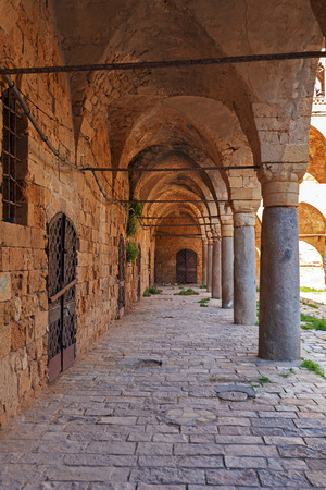 Khan al-Umdan Colonnade, Acreの写真素材