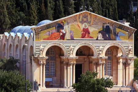 Church of All Nations on the Mount of Olives, Jerusalem, israelの写真素材
