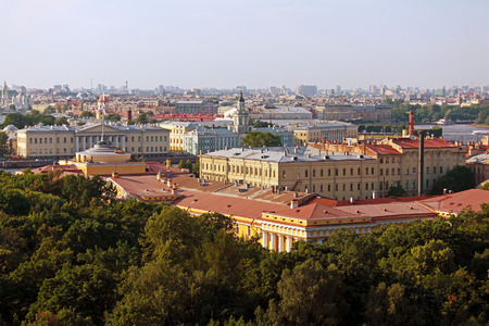 Aerial View from Isaac Cathedral, Saint Petersburg, russiaのeditorial素材