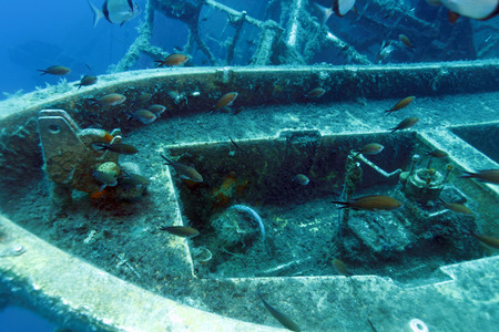 Zenobia Ship Wreck near Paphos, Cyprusの写真素材