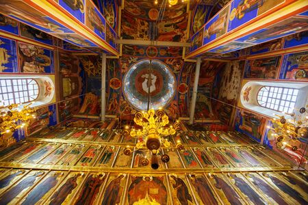 Cathedral of the Nativity of the Theotokos (1222) Interior, UNESCO World Heritage Site, Suzdalのeditorial素材