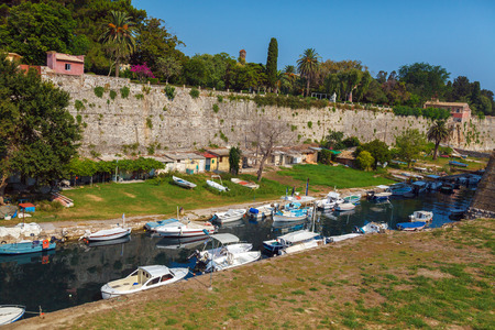 Old Fortress in Kerkyra, Corfu island, Greeceの写真素材