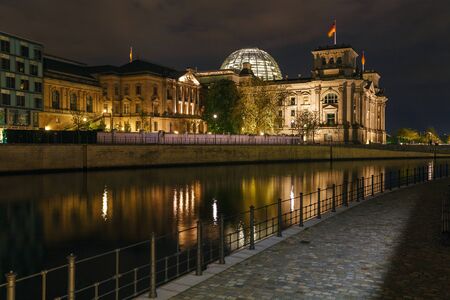 Reichstag building seat of the German parliament, Berlin, Germanyのeditorial素材