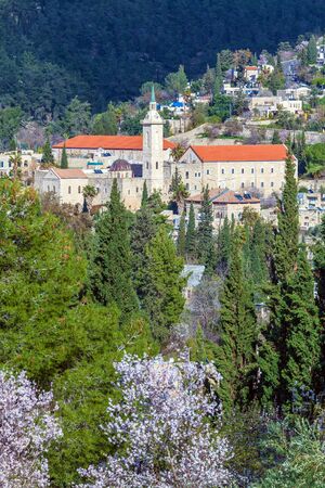 Catholic ?onvent, Ein Kerem, Jerusalem, Israelの写真素材