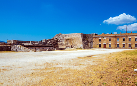 Old Fortress in Kerkyra, Corfu island, Greeceのeditorial素材
