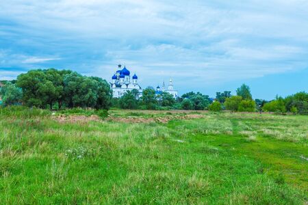 Holy Bogolyubovo Monastery with Cathedral of the Bogolyubskaya Icon (1866), Russiaの写真素材