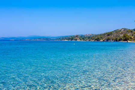 Sea view in Sithonia, Chalkidiki, Greeceの写真素材