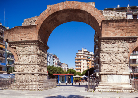 Arch of Galerius, Thessaloniki, Macedonia, Greeceの写真素材