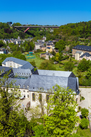 Buildings in the surrounding area of the castle of the city of Luxembourgのeditorial素材