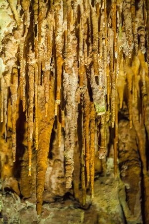 Stalactites and stalagmites of Luray cave, Virginia, USAの写真素材
